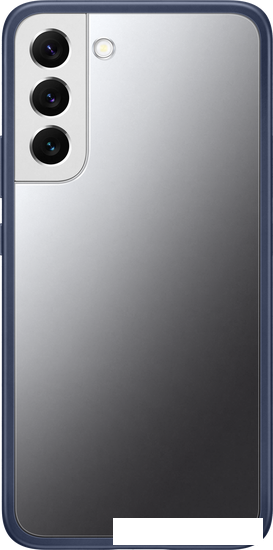 Чехол для телефона Samsung Frame Cover для S22+ (прозрачный с темно-синей рамкой) - фото 1 - id-p218626160