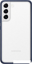 Чехол для телефона Samsung Frame Cover для S22+ (прозрачный с темно-синей рамкой), фото 2