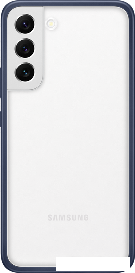 Чехол для телефона Samsung Frame Cover для S22+ (прозрачный с темно-синей рамкой) - фото 2 - id-p218626160