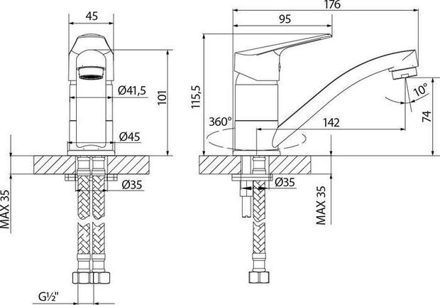 Смеситель Lemark Partner LM6507C, фото 2