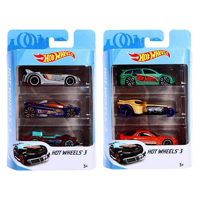 Набор машинок Hot Wheels, в наборе - 3 шт, МИКС - фото 7 - id-p219046320