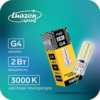 Лампа светодиодная Luazon Lighting, G4, 2 Вт, 220 В, 3000 К, 160 Лм