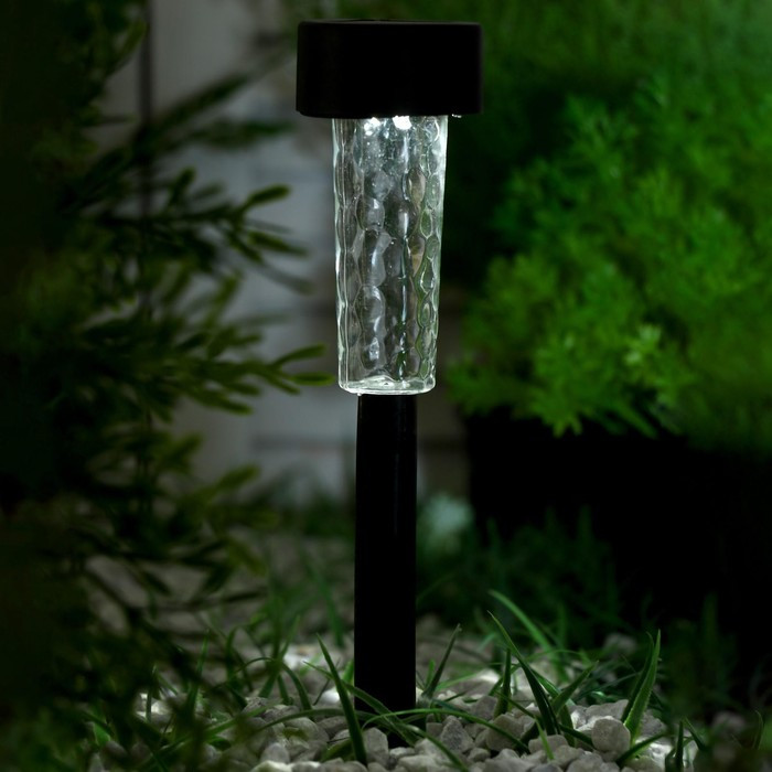 Садовый светильник на солнечной батарее «Трапеция», 5 × 34 × 5 см, 1 LED, свечение белое - фото 2 - id-p219048422