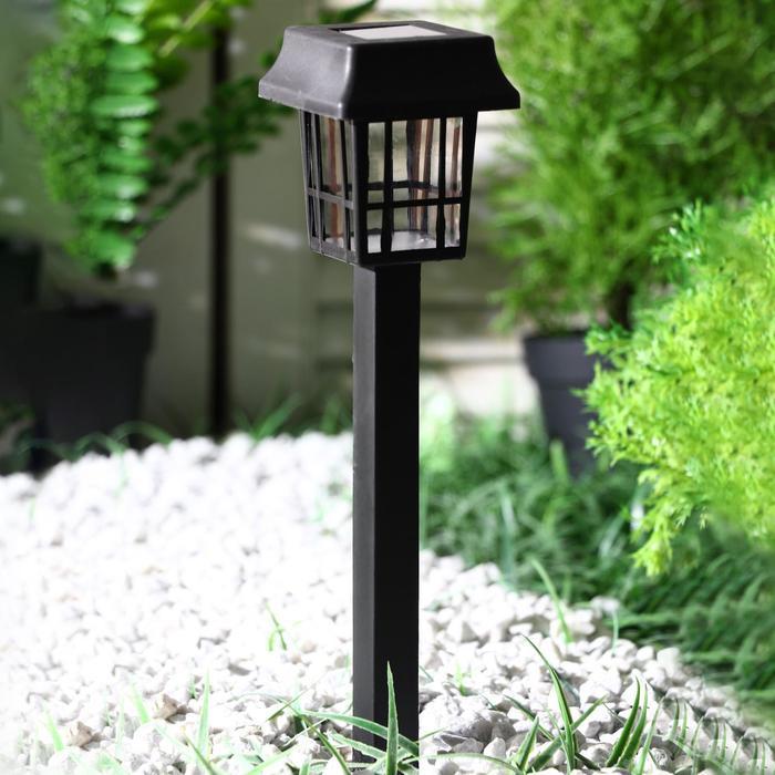Садовый светильник на солнечной батарее «Фонарик», 7 × 32 ×7 см, 1 LED, свечение белое - фото 2 - id-p219048432