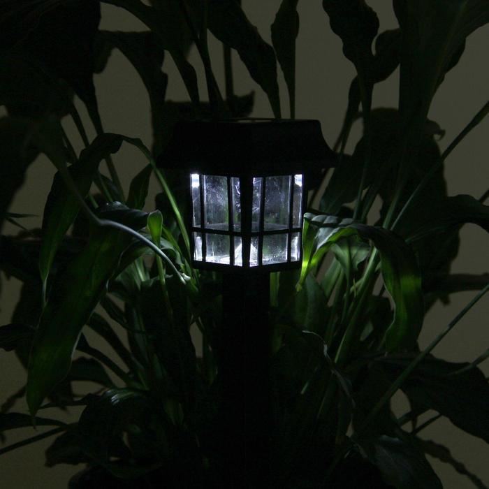 Садовый светильник на солнечной батарее «Фонарик», 7 × 32 ×7 см, 1 LED, свечение белое - фото 4 - id-p219048432