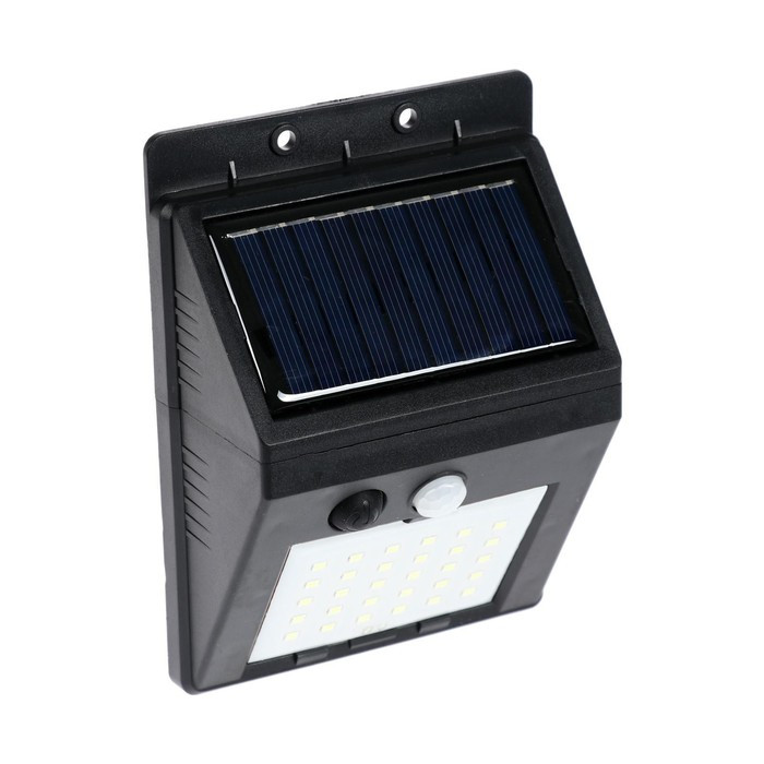 Садовый светильник на солнечной батарее с датчиком движения, накладной, 9.5 × 13 × 5 см, 30 LED, свечение - фото 5 - id-p219048472
