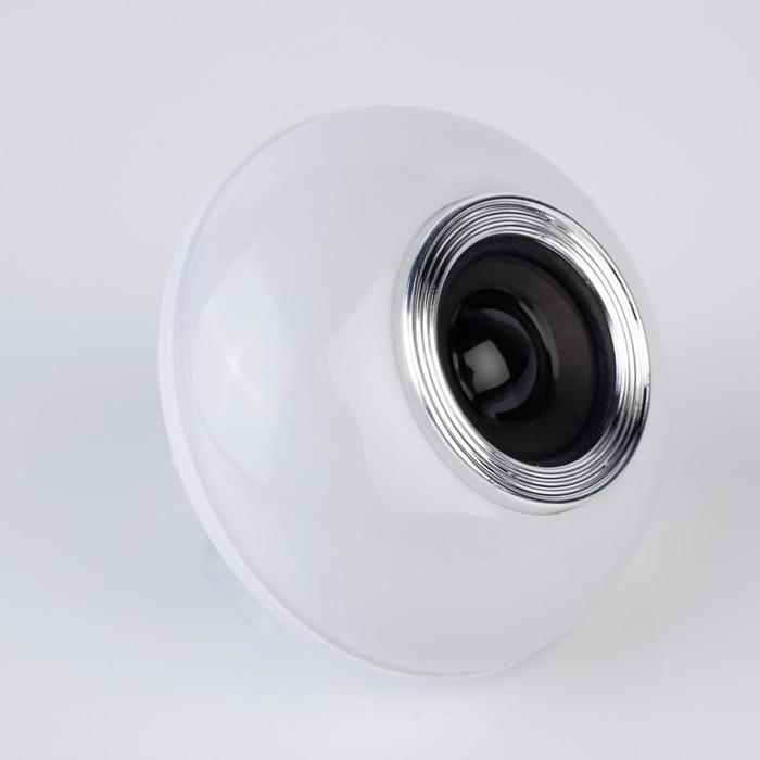 Световой прибор «Световая тарелка» 10 см, Е27, динамик, пульт ДУ, свечение RGBW - фото 6 - id-p219048505