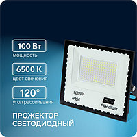 Прожектор светодиодный, 100 Вт, 7700 Лм, 6500К, IP66, 220V