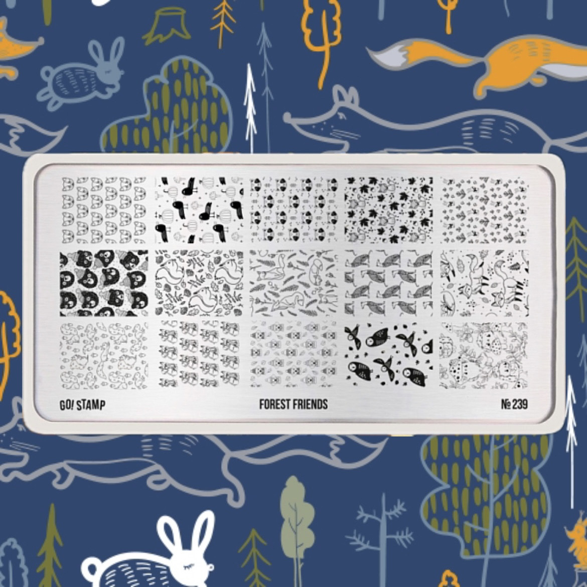 Пластина для стемпинга Go! Stamp 239 Forest Friends