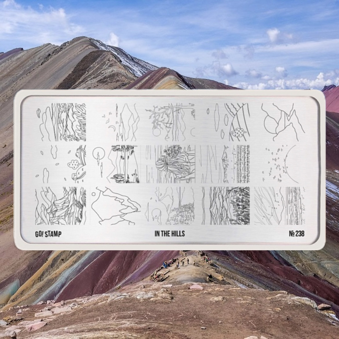 Пластина для стемпинга Go! Stamp 238 In The Hills