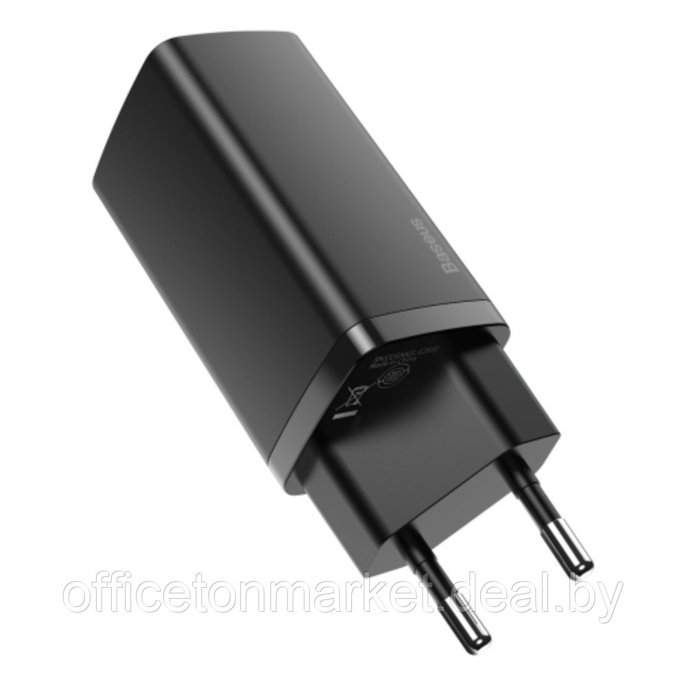 Сетевое зарядное устройство Baseus "CCGAN2L-B01" GaN2 Lite Quick Charger Type-C+USB, черный - фото 4 - id-p219042547