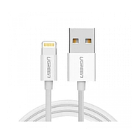 Кабель UGREEN "US155-20730", USB-A 2.0 to Lightning, 2 м, белый