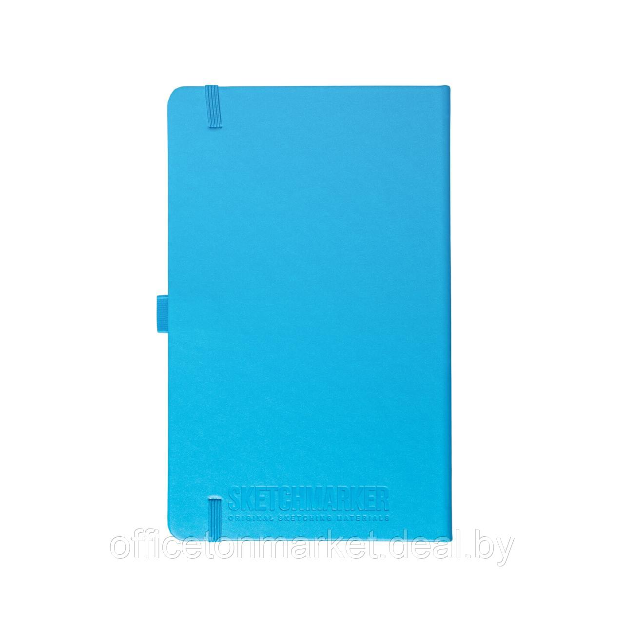 Скетчбук "Sketchmarker", 13x21 см, 140 г/м2, 80 листов, синий неон - фото 2 - id-p219042740