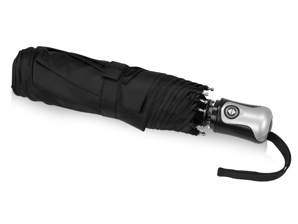 Зонт Alex трехсекционный автоматический 21,5, черный - фото 3 - id-p219050039