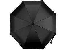 Зонт Alex трехсекционный автоматический 21,5, черный, фото 3