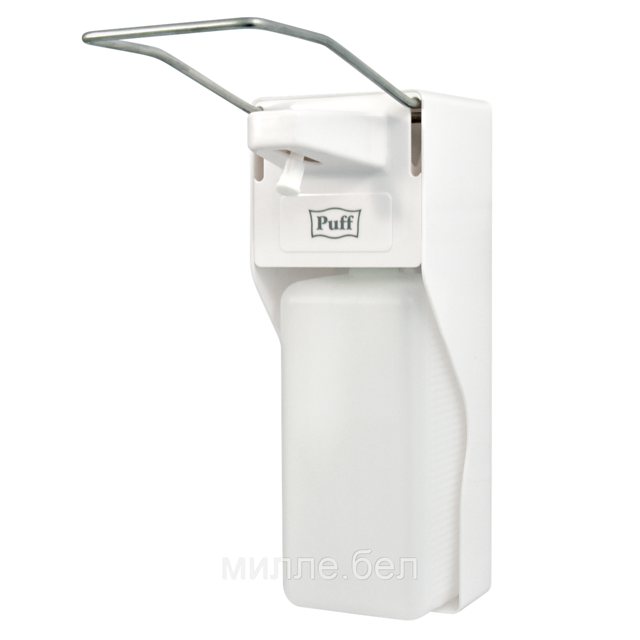 Локтевой дозатор PUFF-8197 (1 л) для жидкого мыла и антисептиков (спрей/капля)