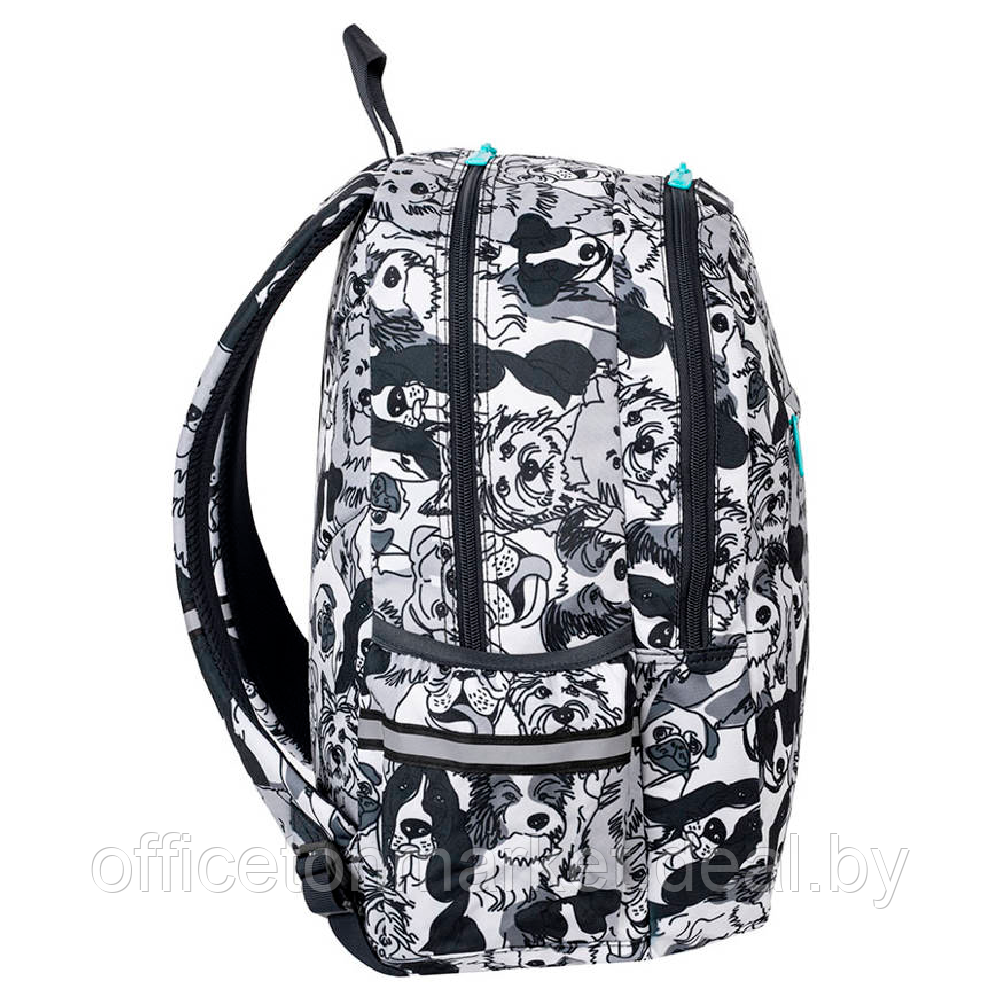 Рюкзак школьный Coolpack "Dogs planet" L, серый, белый - фото 2 - id-p219049340
