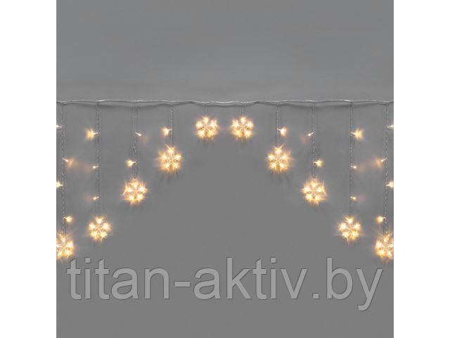Гирлянда со звездами ""Арка"" 2,5х1,2 м, 136LED, цвет свечения теплый белый (С контроллером, 8 режим