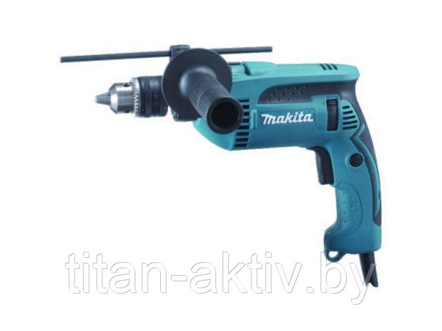 Дрель ударная MAKITA HP 1640 X4 в кор. + набор сверл D-46202 (680 Вт, патрон ЗВП, 1 скор.)