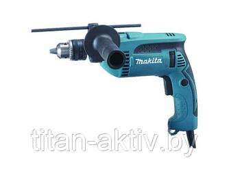 Дрель ударная MAKITA HP 1640 X4 в кор. + набор сверл D-46202 (680 Вт, патрон ЗВП, 1 скор.)