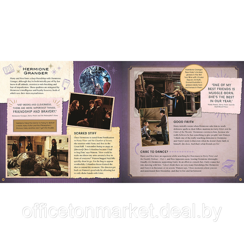 Книга на английском языке "Harry potter - friends & foes: a movie scrapbook", Bros. Warner - фото 1 - id-p219049386