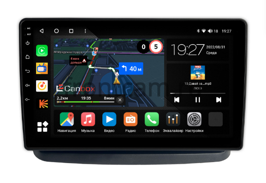 Магнитола в штатное место Fiat Doblo (2000-2015) Canbox на Android 10 (4G-SIM, 4/64, DSP)