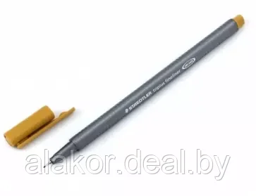 Ручка капиллярная STAEDTLER triplus fineliner 334, 0.3мм, трехгранная, цвет золотая охра, корпус полипропилен - фото 1 - id-p219055143