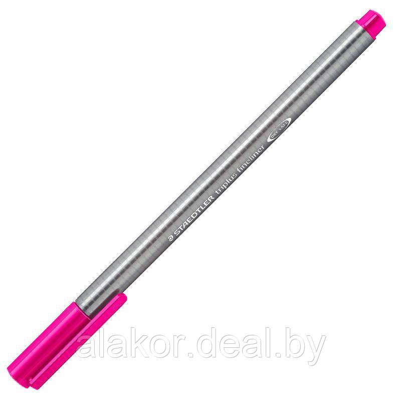 Ручка капиллярная STAEDTLER triplus fineliner 334, 0.3мм, трехгранная, цвет маджента, корпус полипропилен - фото 1 - id-p219055163