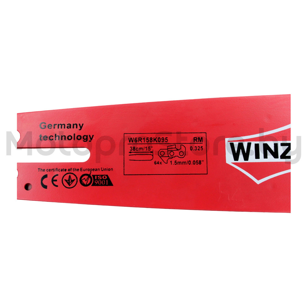 Шина Winzor 38 см 15" 0,325-1,5-64 зв. для бензопил Husqwarna, ECO, CHAMPION - фото 2 - id-p219055195