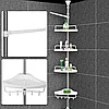 Полка для ванной комнаты угловая телескопическая 4-х ярусная Multi Corner Shelf, фото 6
