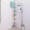 Полка для ванной комнаты угловая телескопическая 4-х ярусная Multi Corner Shelf, фото 5