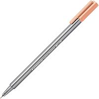 Ручка капиллярная STAEDTLER triplus fineliner 334, 0.3мм, трехгранная, цвет лосось, корпус полипропилен