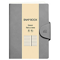 Блокнот "Snap book. No 3", A4, 80 листов, линейка, серый