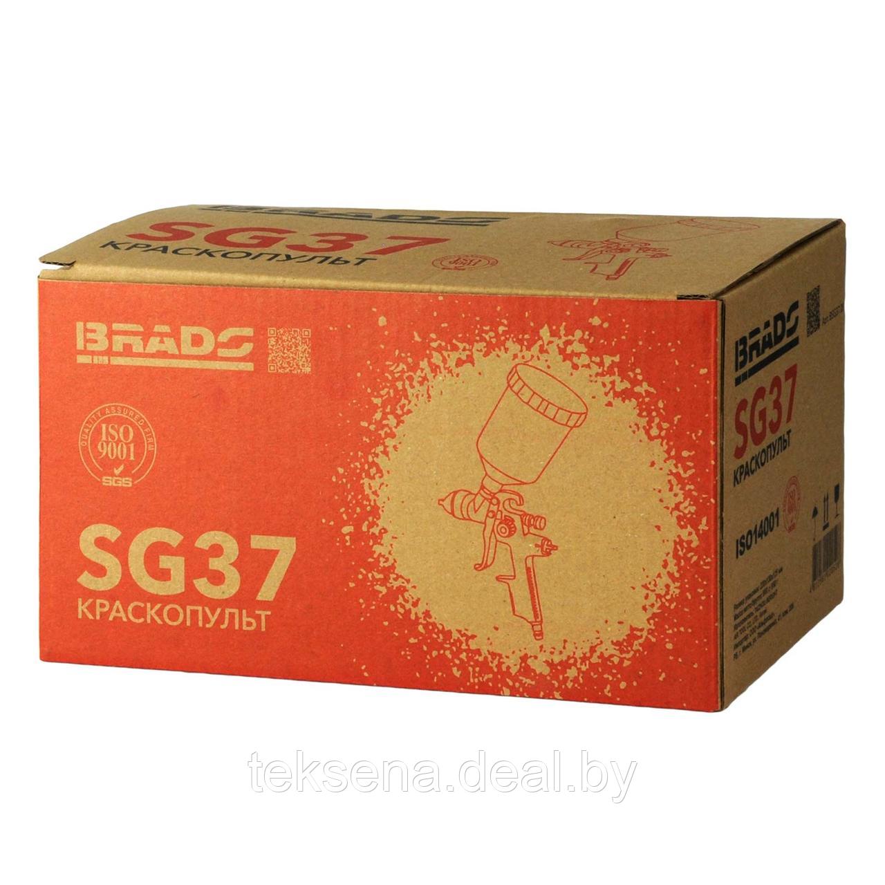 Краскопульт BRADO SG37 (LVLP, 1,4мм, 2,5-3,5бар, 600мл) - фото 3 - id-p219054982