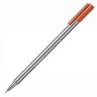 Ручка капиллярная STAEDTLER triplus fineliner 334, 0.3мм, трехгранная, цвет алый, корпус полипропилен