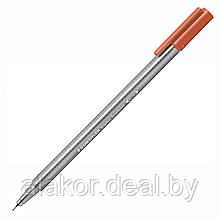 Ручка капиллярная STAEDTLER triplus fineliner 334, 0.3мм, трехгранная, цвет алый, корпус полипропилен