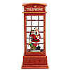 Светильник новогодний с музыкой "Телефонная будка с Дедом Морозом"+ подарочек, фото 2