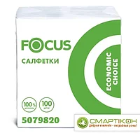 Салфетки FOCUS 24х24 см 100 шт 5079820