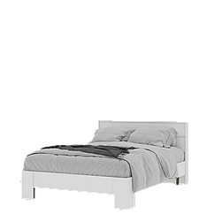 Кровать Хелен КР-02 - Белый (Стендмебель)