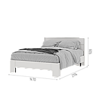 Кровать Хелен КР-02 - Белый (Стендмебель), фото 2