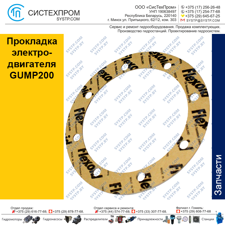 Прокладка электродвигателя GUMP200