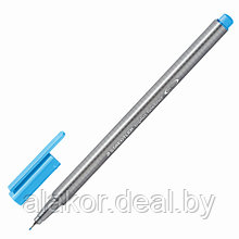 Ручка капиллярная STAEDTLER triplus fineliner 334, 0.3мм, трехгранная, цвет голубой неон,корпус полипропилен