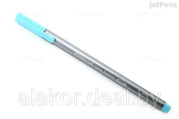 Ручка капиллярная STAEDTLER triplus fineliner 334, 0.3мм, трехгранная, цвет голубая вода,корпус полипропилен - фото 1 - id-p219058026