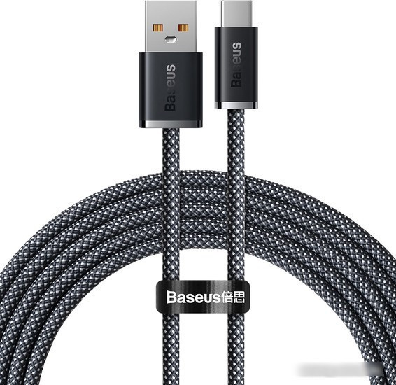 Кабель Baseus Dynamic Series Fast Charging Data Cable 100W USB Type-A - USB Type-C (2 м, серый) - фото 1 - id-p219061981