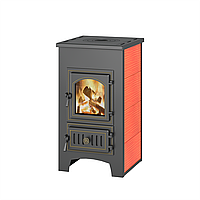 Печь-Камин ВЕЗУВИЙ ПК-01 (270) с плитой 9 кВт (150 м3) Ø 115 мм