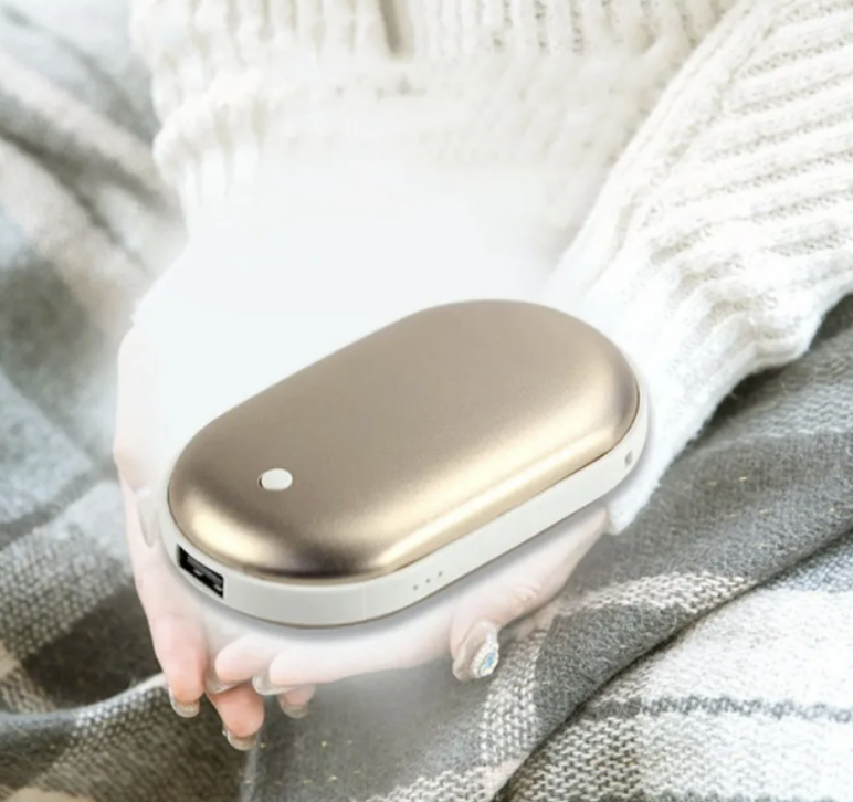 Грелка для рук и аккумулятор Power Bank Pebble Hand Warmer 5000 мАч - фото 4 - id-p219063029