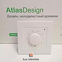 Термостат теплого пола ТР-03 оргстекло с датчиком, цвет Белый (Schneider Electric ATLAS DESIGN)