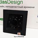 Термостат теплого пола в рамку Schneider Electric ATLAS DESIGN ТР-03, черное оргстекло с датчиком, фото 2