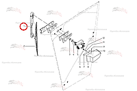 Рычаг стеклоочистителя B81.01154 для свеклоуборочного комбайна Grimme Rexor 620/630