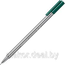 Ручка капиллярная STAEDTLER triplus fineliner 334, 0.3мм,трехгранная,цвет морской зеленый,корпус полипропилен